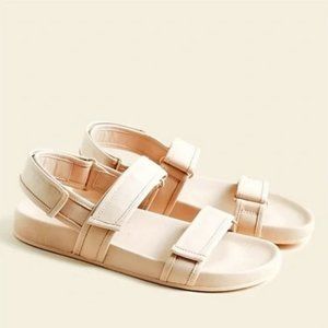 J. Crew Pacific Sandals With Sporty Leather Straps in Dusty Shell